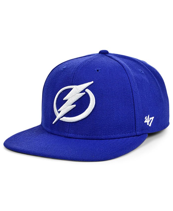 47 Brand Tampa Bay Lightning Cold Zone Royal Curved Visor Cap - Snapback, Blue, Acrylic/Wool Blend - View #9