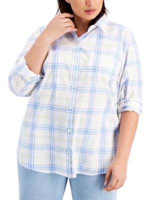 macy's women's plus size blouses