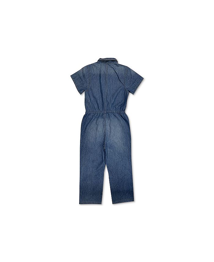 OAT Cotton Denim Drawstring Jumpsuit Macy's