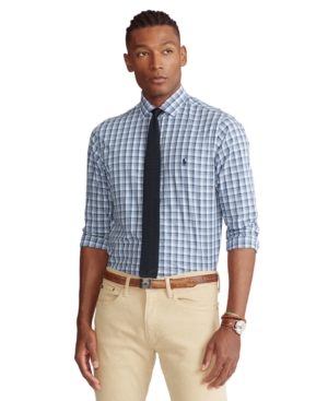 Polo Ralph Lauren Men's Classic-Fit Plaid Poplin Shirt