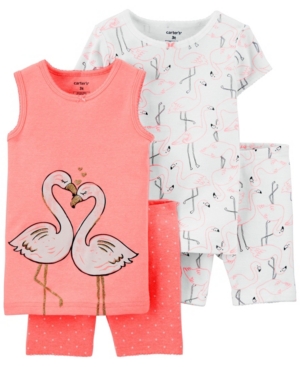 Toddler Girls 4-Piece Pajama Set