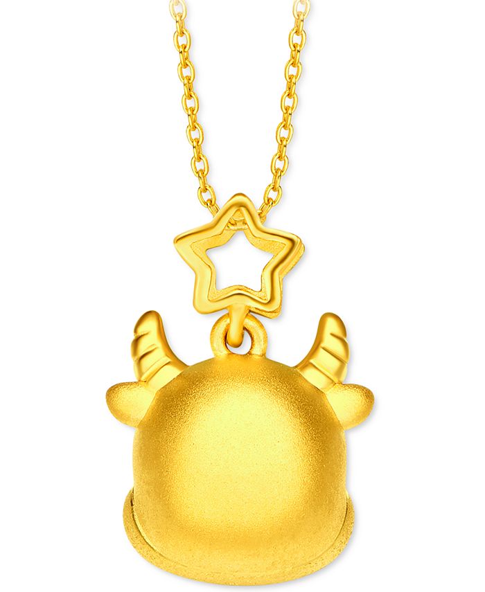 Chow Tai Fook Year of the Ox Charm Pendant in 24k Gold Macy's