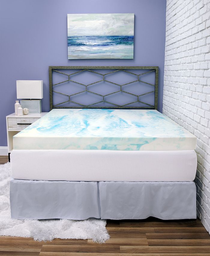 4" Gel Swirl Memory Foam Full Mattress Topper Macy's