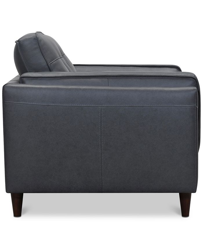 Furniture Kavier 90" Leather Sofa with Power Foot Rest, Created for