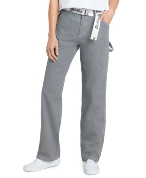Dickies Juniors' Railroad Stripe Carpenter Pants