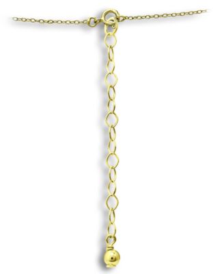 Cubic Zirconia Intertwined Hearts 16" Pendant Necklace, Created for Macy's