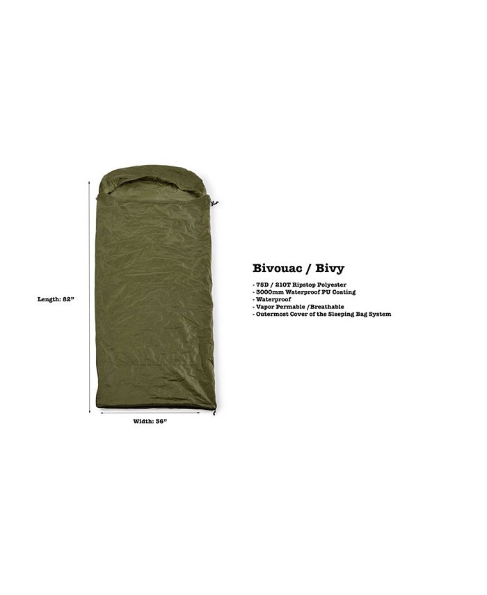 Omnicore Designs MilSpec Modular Sleeping Bag, 5 Piece Macy's