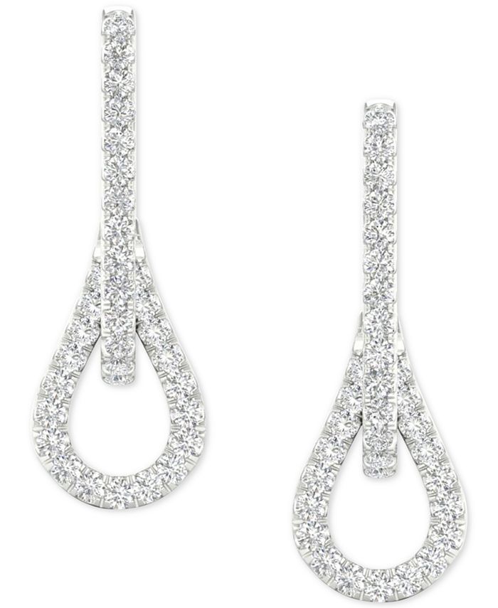Macys diamond drop earrings clearance