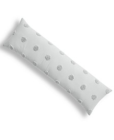 Tufted-Chenille Dot 48" x 14" Body Pillow, Created for Macy's  