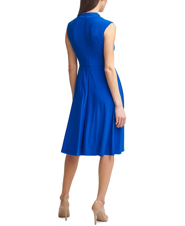 Jessica Howard Petite Ruched Fit & Flare Dress - Macy's