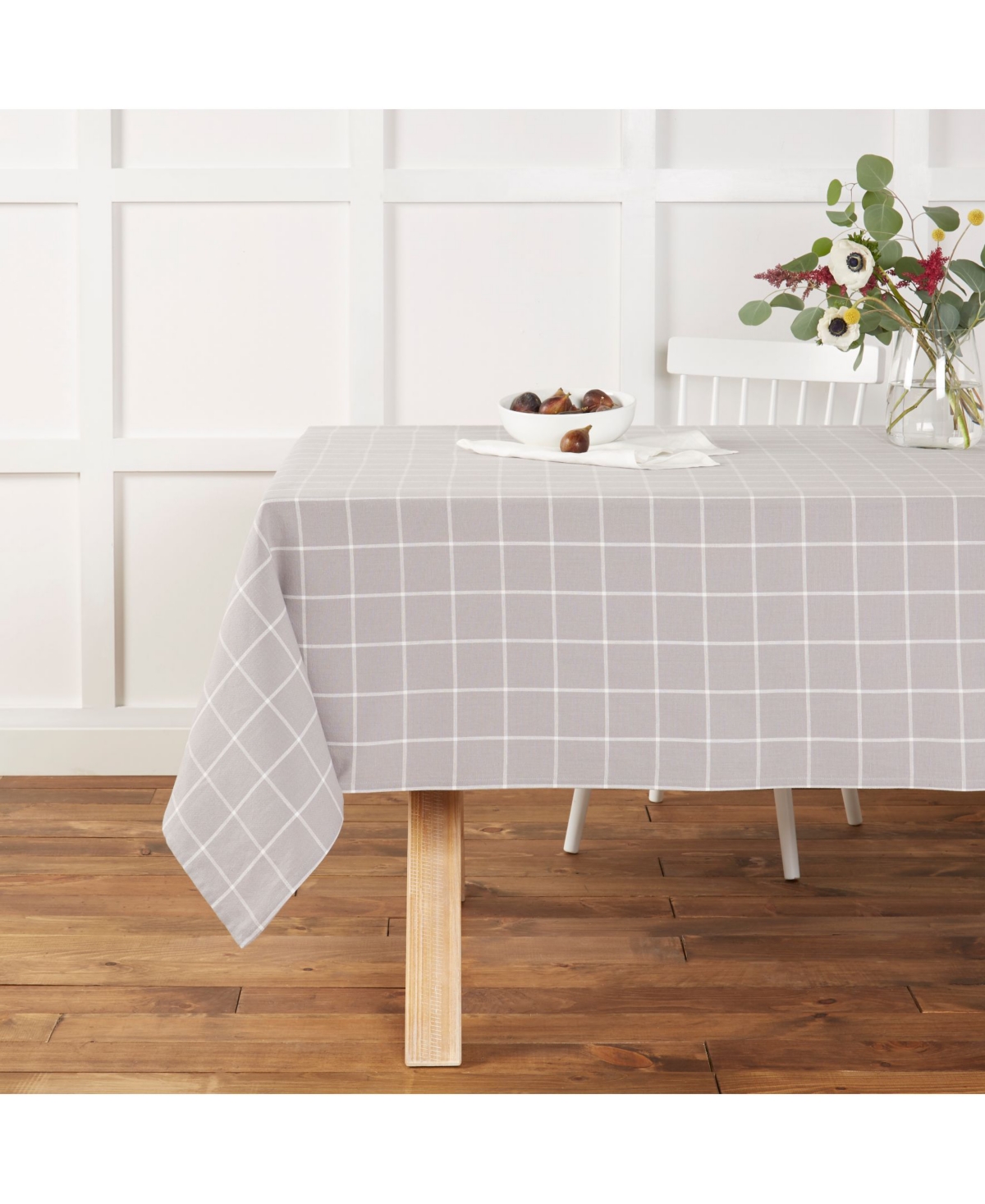 Town & Country Living Window Pane Tablecloth Single Pack 60"x102"