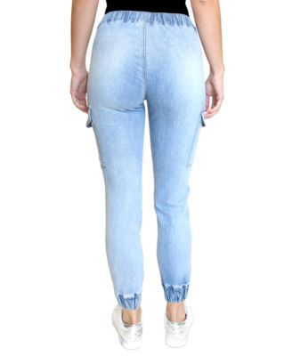 Almost Famous Juniors' Denim Cargo 