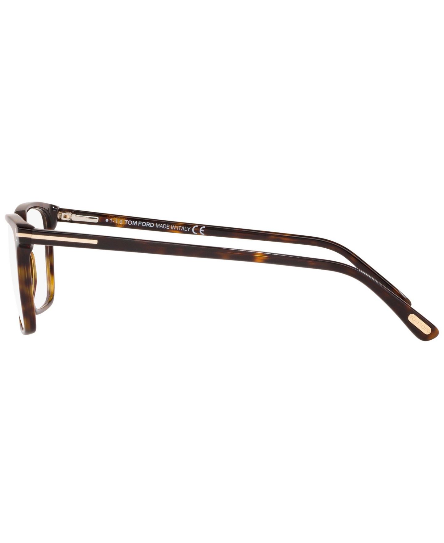 Мужские очки Tom Ford Man Irregular Plastic FT5478-B Eyeglasses, цвет: Коричневый гавана — фото 3