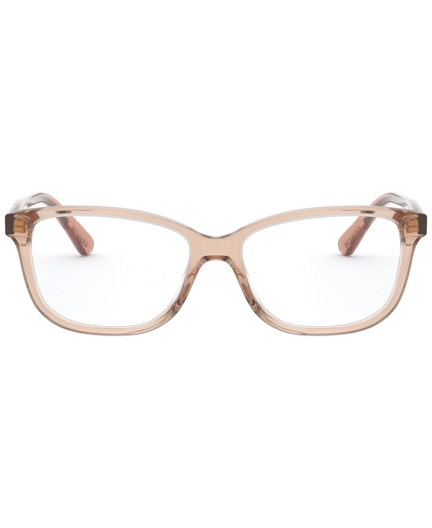 Женские очки Coach Woman Pillow Plastic HC6143 Eyeglasses, цвет: Шампань — фото 2