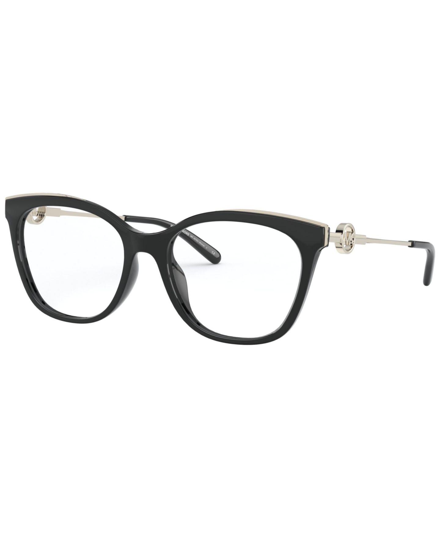 Женские очки Michael Kors Woman Square Plastic MK4076U Rome Eyeglasses, цвет: Чёрный — фото 1