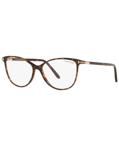 Женские очки Tom Ford Woman Square Plastic FT5616-B Eyeglasses, цвет: Тёмный гавана