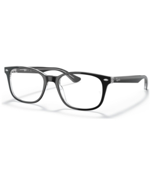 Ray Ban Ray-ban Rx5375 Unisex Square Eyeglasses In Top Black