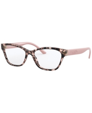 Prada Pr 03wv Women's Rectangle Eyeglasses In Pink