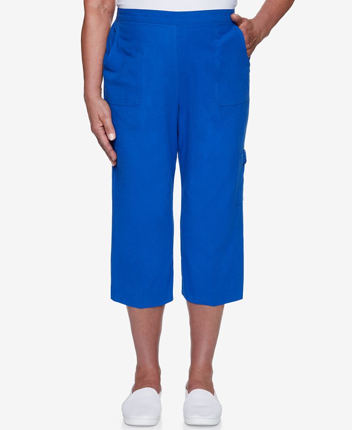 Alfred Dunner Petite Cotton PullOn Capri Pants Macy's