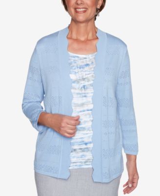 alfred dunner chenille cardigan