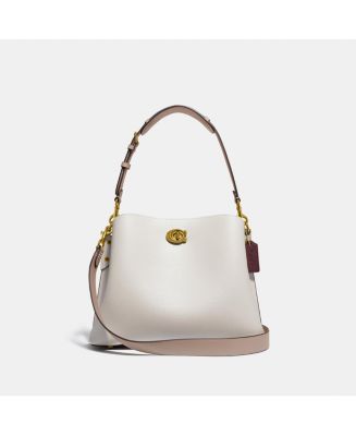 willow colorblock leather shoulder bag