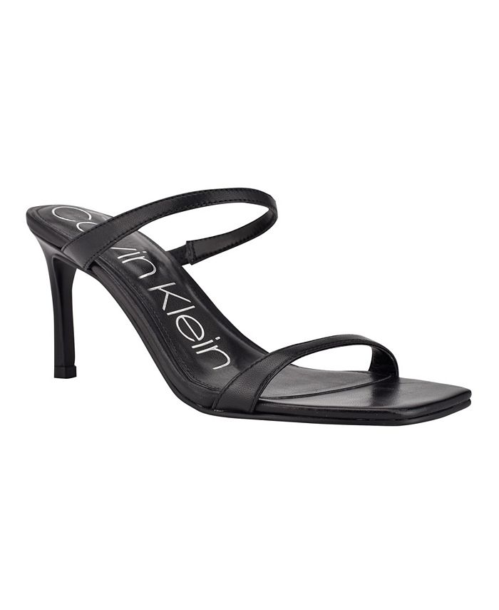 Calvin Klein Women's Halena Barely There Stiletto Heel Dress Sandals ...