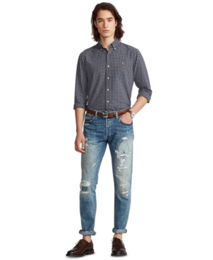 Polo Ralph Lauren Men's Big & Tall Classic-Fit Tattersall Oxford Shirt