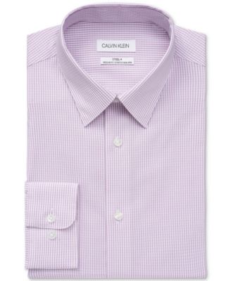 Calvin Klein - Men's Steel Regular-Fit Non-Iron Stretch Performance Dress Shirt