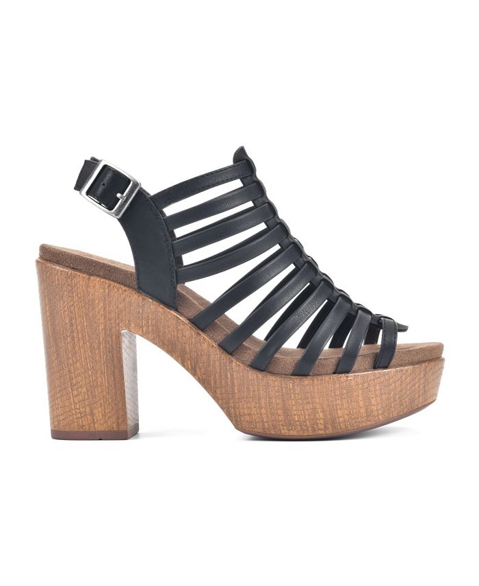 White Mountain Women's Astonish Platform Clog Sandals Macy's