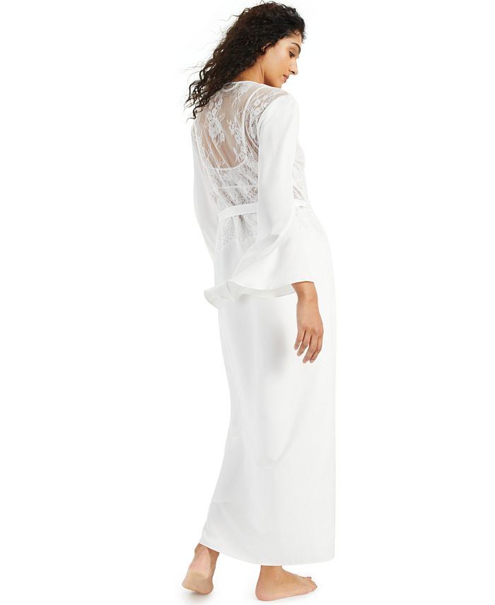 long satin wrap robe