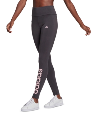 adidas Women's Linear-Logo Full Length Leggings