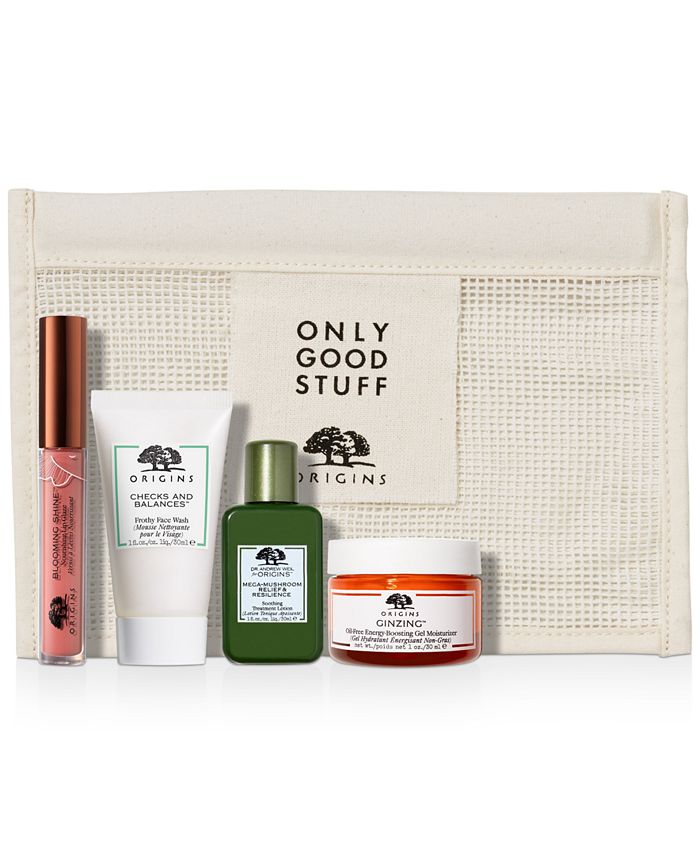 Origins Choose your Free 5PC Gift Set with Custom CoBranded Cosmetics