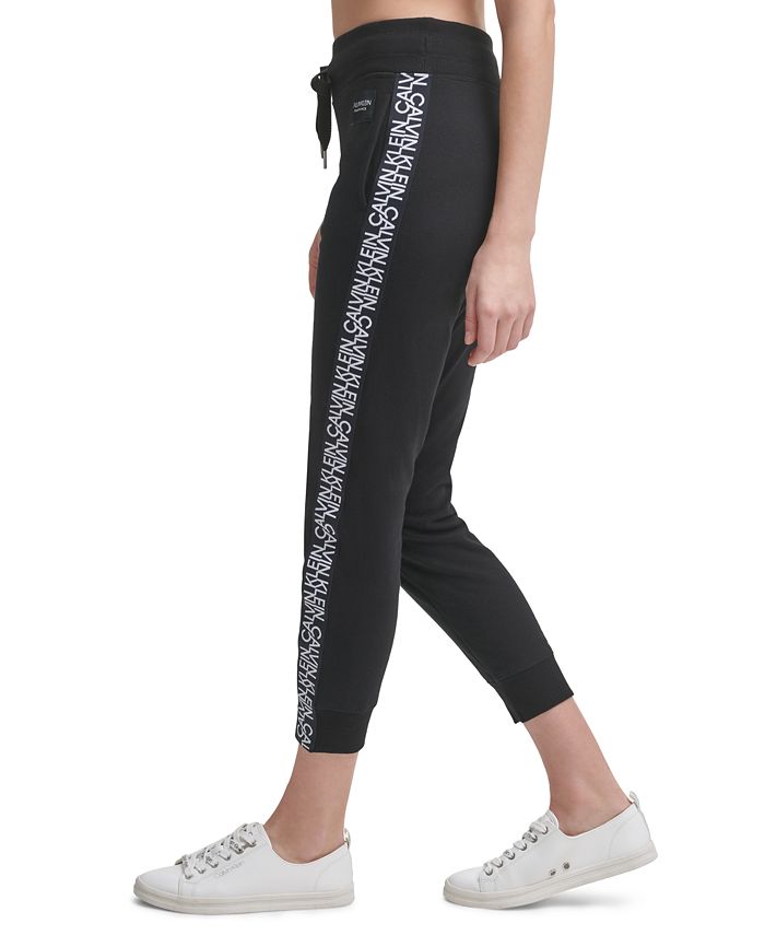 Calvin Klein Logo-Tape Jogger Pants & Reviews - Pants & Capris - Women -  Macy's