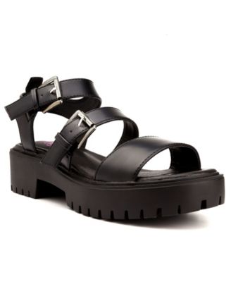 Sugar Women's Indigo Buckle Lug Sole Sandals Macy's