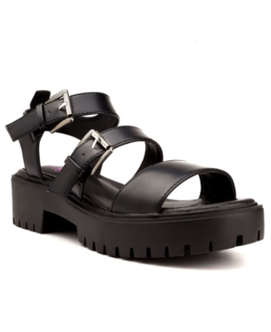 Sugar Women's Indigo Buckle Lug Sole Sandals Women's Shoes