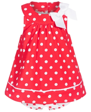 First Impressions Baby Girls Dot-Print Cotton Sunsuit Created for Macy's