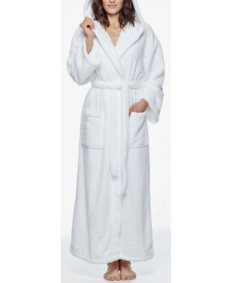 Women's Hooded Full Ankle Length Premium Fleece Bathrobe