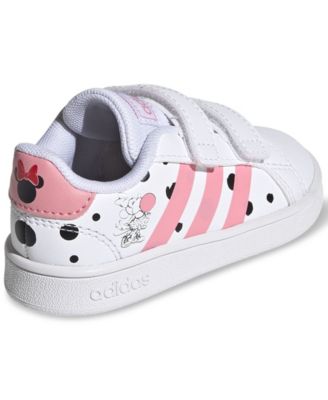adidas Essentials Toddler Girls Minnie Mouse Grand Court Stay-Put Casual Sneakers from Finish Line