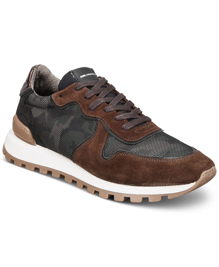 Karl Lagerfeld Men's Colorblocked Camouflage Lace-Up Sneakers - Macy's
