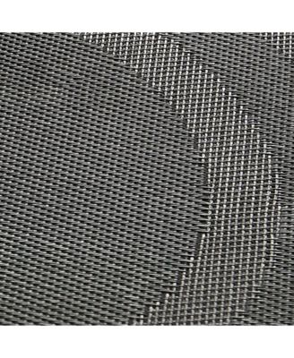 Black Round Double frame Placemat, Set of 6