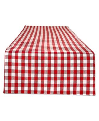 Reversible Gingham - Buffalo Check Table Runner, 14" x 108"