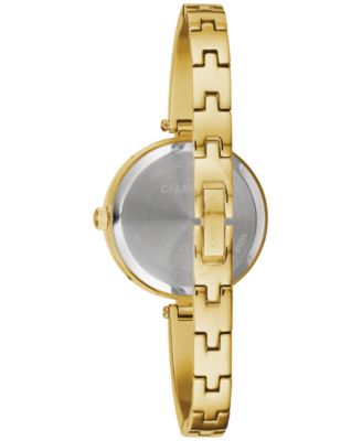 Women's Gold-Tone Stainless Steel Bangle Bracelet Watch 26mm Gift Set