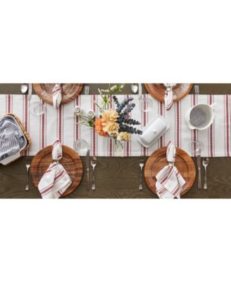 Zig Dobby Stripe Table Runner