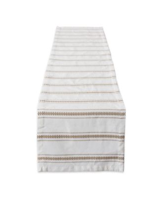 Zig Dobby Stripe Table Runner