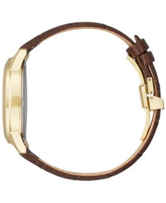 Eco-Drive Men's Corso Brown Leather Strap Watch 40mm