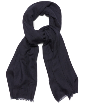 Steve Madden Tick-Stitch Oblong Scarf