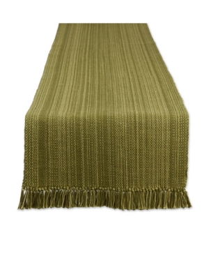 Design Imports Variegated Fringe Table Runner