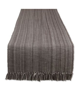 Design Imports Variegated Fringe Table Runner - Macy's