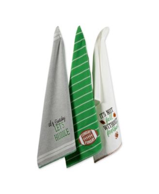 Design Imports Tri-Color Check Kitchen Towels 3-Pack - 20340207