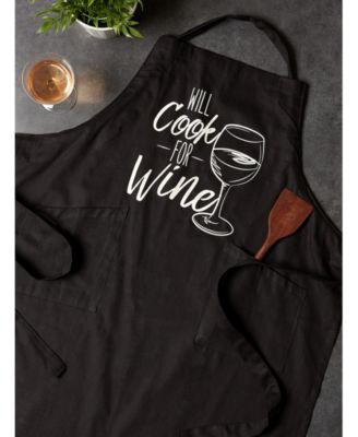 Chef Printed Apron, Cook for Wine, 1 Piece
